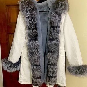 Fox fur coat